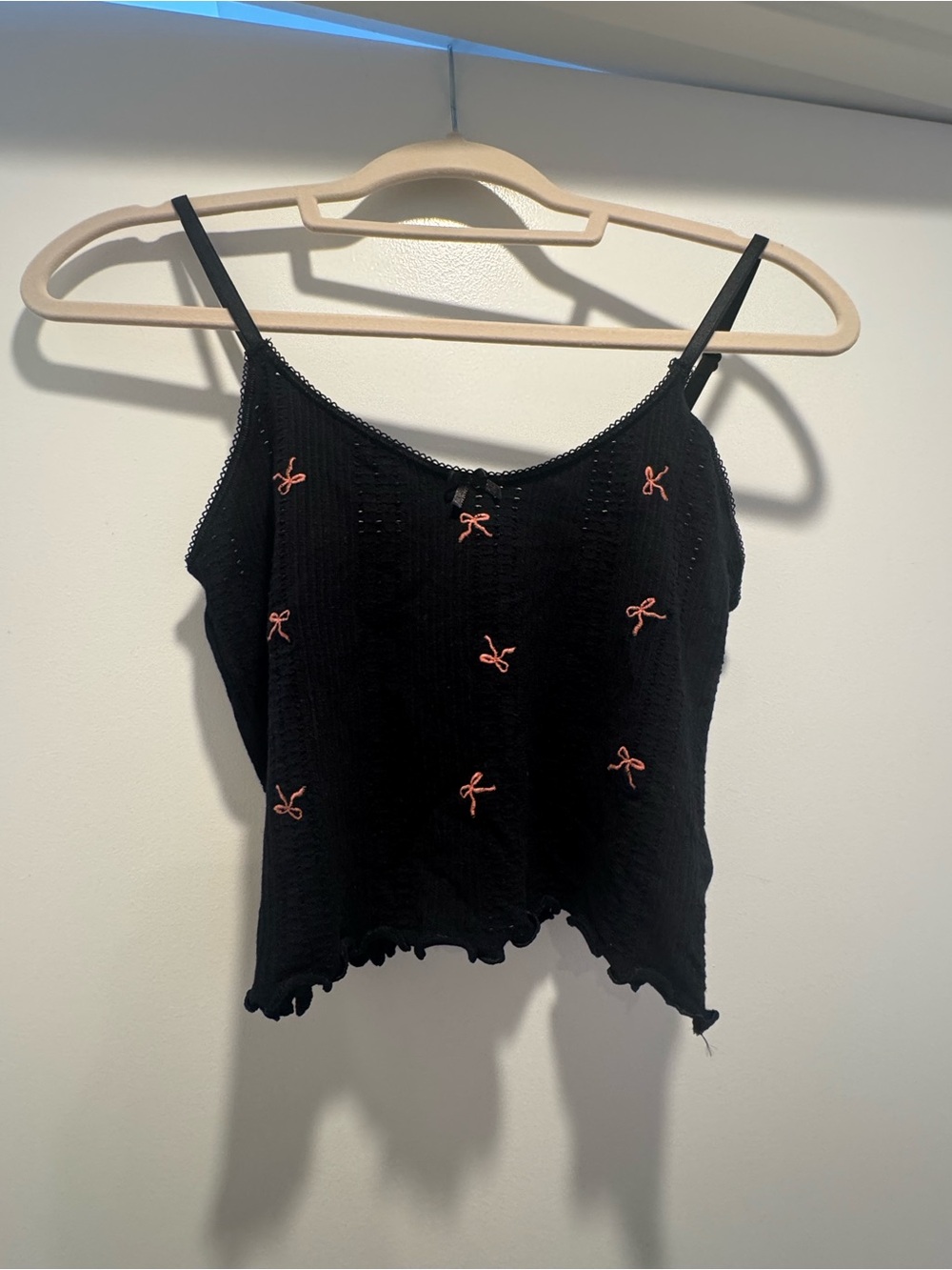 L/XL Anthropologie pointelle longline bra - NWT